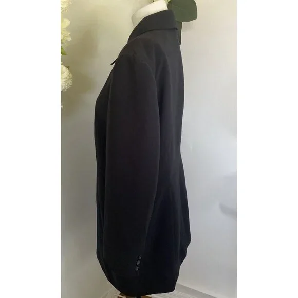 Worthington Womens Black Mid Length Blazer Jacket Plus 16W Office Work Career - Picture 3 of 16